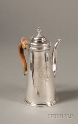 Irish George II Silver Chocolate Pot